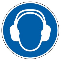 Gehoorbescherming dragen...