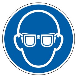 Oogbescherming dragen...